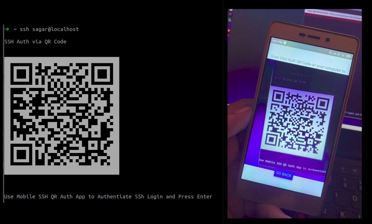 SSH Auth With QR Code PAM